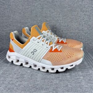 On Cloud Cloudswift Running Sneakers Women’s Size 10 Orange White Shoes Gym